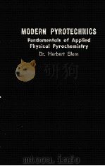 MODERN PYROTECHNICS 1961 PDF电子版封面