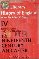 THE NINETEENTH CENTURY AND AFTER (1789-1939) 1967 PDF电子版封面 0710061315