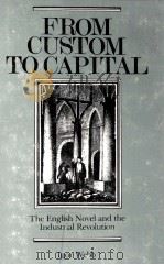 FROM CUSTOM TO CAPITAL The English Novel and the Industrial Revolution 1981 PDF电子版封面 0801413923