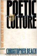 Poetic Culture Contemporary American Poetry between Community and Institution 1999 PDF电子版封面 0810116782