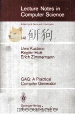 Lecture Notes in Computer Science 141 GAG:A Practical Compiler Generator（1982 PDF版）