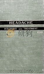 Headache Diagnosis and Treatment 1954 PDF电子版封面