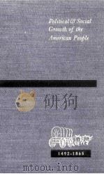Political and Social Growth of the American People 1492-1865 Third Edition 1940 PDF电子版封面