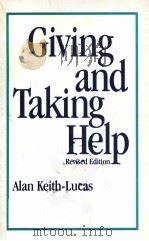 GIVING AND TAKING HELP REVISED EDITION PDF电子版封面 0962363456