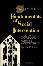 FUNDAMENTALS OF SOCIAL INTERVENTION PDF电子版封面 0231057229