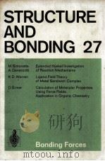 STRUCTURE AND BONDING VOLUME 27 WITH 80 FIGURES AND 34 TABLES.（1976 PDF版）