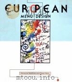 EUROPEAN MENU DESIGN PDF电子版封面 0866362789