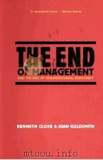 THE END OF MANAGEMENT AND THE RISE OF ORGANIZATIONAL DEMOCRACY PDF电子版封面 9780787959128