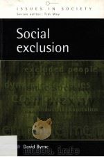 SOCIAL EXCLUSION PDF电子版封面 9780335199747