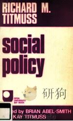 SOCIAL POLICY AN INTRODUCTION PDF电子版封面 0043610188