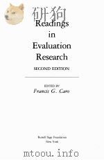 READINGS IN EVALUATION RESEARCH SECOND EDITION（ PDF版）
