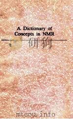 A DICTIONARY OF CONCEPTS IN NMR（1989 PDF版）