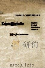 TECHNIK . WORTERBUCH KRISTALLOGRAFIE MIT ETWA 3600 FACHBEGRIFFEN 1972 PDF电子版封面