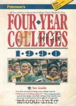 PETERSON'S GUIDE TO FOUR YEAR COLLEGES 1990 TWENTIETH EDITION 20TH ANNIVERSARY EDITION 1988 PDF电子版封面 0878668470
