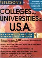 PETERSON'S COLLEGES AND UNIVERSITIES IN THE USA THE COMPLETE GUIDE FOR INTERNATIONAL STUDENTS 3 1998 PDF电子版封面 0768901391