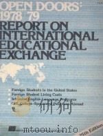 OPEN DOORS:1978/79 REPORT ON INTERNATIONAL EDUCATIONAL EXCHANGE 25TH EDITION 1980 PDF电子版封面