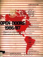 OPEN DOORS:1986/87 REPORT ON INTERNATIONAL EDUCATIONAL EXCHANGE 1987 PDF电子版封面