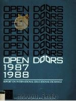 OPEN DOORS:1987/88 REPORT ON INTERNATIONAL EDUCATIONAL EXCHANGE（1987 PDF版）