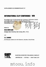DEVELOPMENTS IN SEDIMENTOLOGY 27 INTERNATIONAL CLAY CONFERENCE 1978（1979 PDF版）