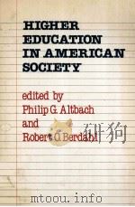 HIGHER EDUCATION IN AMERICAN SOCIETY（1981 PDF版）