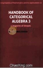 Handbook of Categorical Algebra 3 Categories of Sheaves（1944 PDF版）