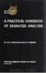 A PRACTICAL HANDBOOK OF SEAWATER ANALYSIS（1977 PDF版）