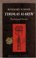 THOMAS HARDY: Psychological Novelist 1981 PDF电子版封面 0333290852