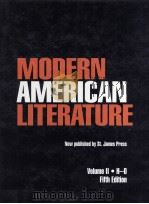 MODERN AMERICAN LITERATURE VOLUME II.H-O Fifth Edition 1999 PDF电子版封面 1558623817