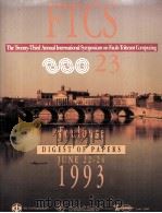 The Twenty-Third International Symposium on Fault-Tolerant Computing（1993 PDF版）