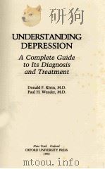 UNDERSTANDING DEPRESSION（1993 PDF版）