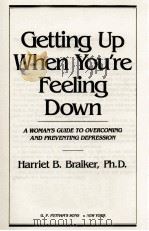 GETTING UP WHEN YOU'RE FEELING DOWN 1988 PDF电子版封面