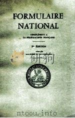 FORMULAIRE NATIONAL 1974 PDF电子版封面 0444804668