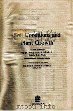 SOIL CONDITIONS AND PLANT GROWTH TENTH EDITION 1973 PDF电子版封面 0582440483