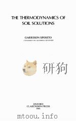 THE THERMODYNAMICS OF SOIL SOLUTIONS（1981 PDF版）