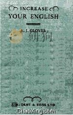 Increase Your English Exercises Designed To Extend A Student's Vocabulary In A Variety Of Ways 1954 PDF电子版封面