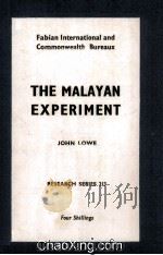 The Malayan Experiment 1960 PDF电子版封面