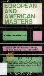 European and American Masters 1962 PDF电子版封面