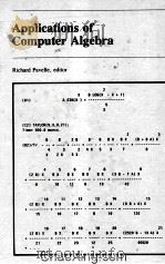 APPLICATIONS OF COMPUTER ALGEBRA（1985 PDF版）
