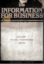 ILB INFORMATION FOR BUSINESS 1975 PDF电子版封面