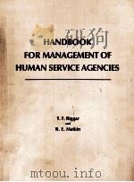 HANDBOOK FOR MANAGEMENT OF HUMAN SERVICE AGENCIES（ PDF版）