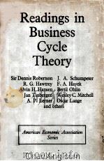 Readings in Business Cycle Theory 1950 PDF电子版封面