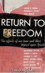 Return To Freedom（1944 PDF版）