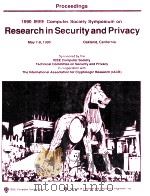 Proceedings 1990 IEEE Computer Society Symposium on Research in Security and Privacy（1990 PDF版）