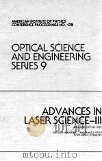 ADVANCES IN LASER SCIENCE-III（1988 PDF版）