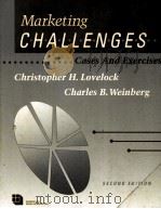 MARKETING CHALLENGES CASES AND EXERCISES SECOND EDITION 1989 PDF电子版封面 0070387893