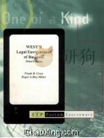 WEST'S LEGAL ENVIRONMENT OF BUSINESS THIRD EDITION 1998 PDF电子版封面