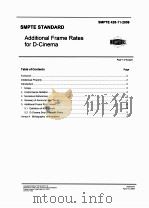 SMPTE STANDARD ADDITIONAL FRAME RATES FOR D-CINEMA（ PDF版）