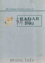 Internatioanl conference RADAR-82 18-20 October 1982（1982 PDF版）
