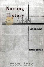 Nursing History Ninth Edition 1953 PDF电子版封面