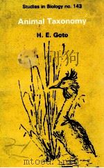 STUDIES IN BIOLOGY NO. 143 ANIMAL TAXONOMY（1982 PDF版）